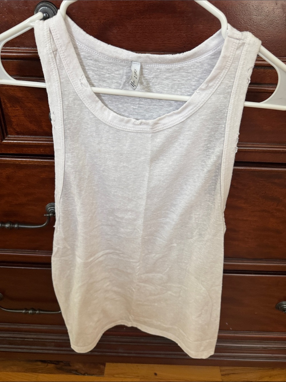 Z Supply White Scoop Neck Tank Top